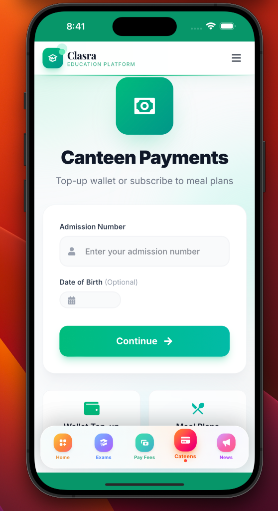 Canteen Payments